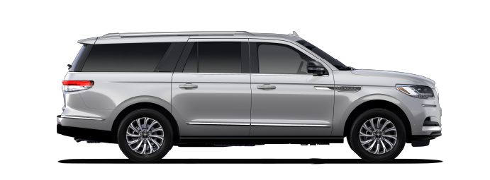 A 2023 Lincoln Navigator SUV in Silver Radiance.