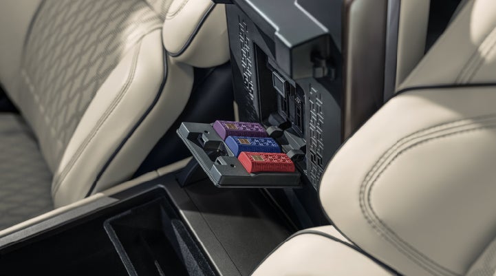 Digital Scent cartridges are shown in the diffuser located in the center arm rest. | Haldeman Lincoln in Allentown PA