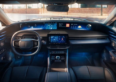 The panoramic display is shown in a 2025 Lincoln Nautilus® SUV. | Haldeman Lincoln in Allentown PA