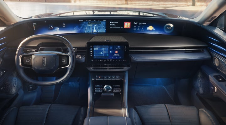 A large panoramic display is shown on the dashboard of a 2026 Lincoln Nautilus® SUV | Haldeman Lincoln in Allentown PA