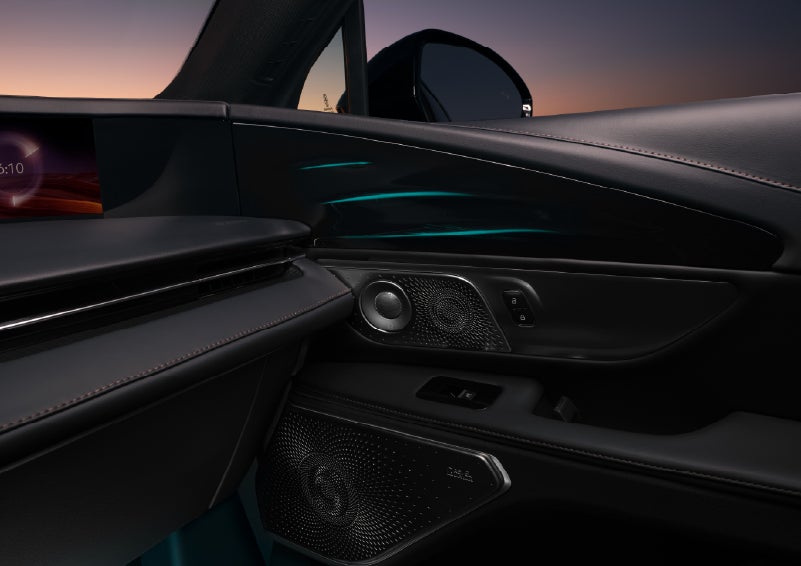 Selectable ambient lighting glows in the passenger door panel. | Haldeman Lincoln in Allentown PA