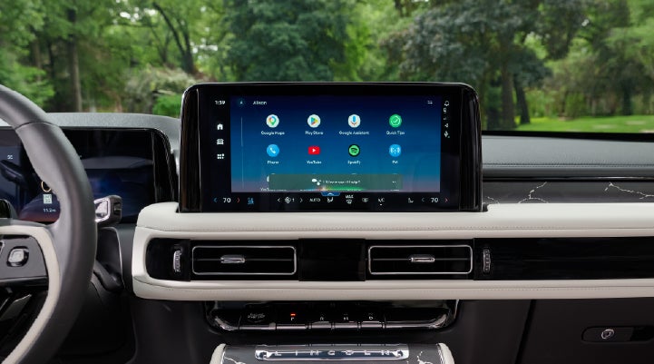 The center touchscreen inside a 2027 Lincoln Aviator® Black Label™ SUV | Haldeman Lincoln in Allentown PA